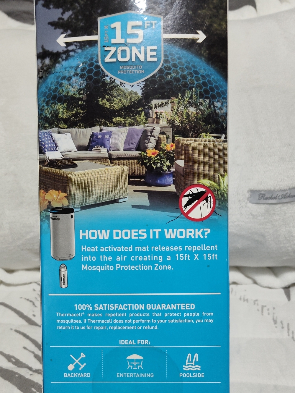 Thermacell Patio Shield Mosquito Protection (Graphite) & Refills, 15' Zone - Picture 4 of 9